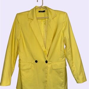 Nasty Gal Sunny Yellow Blazer